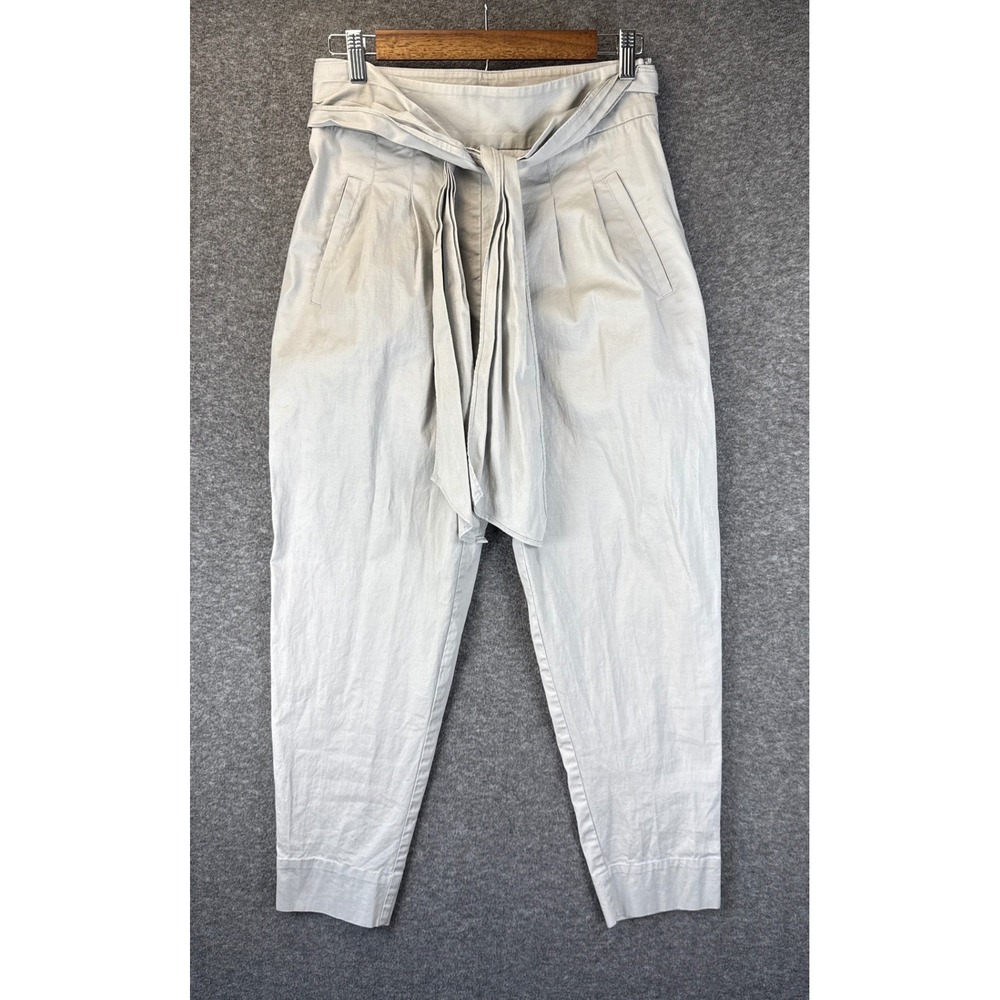 Cartonnier Anthropologie Paperbag Waist Trousers Womens 4 Pleated Tapered Belted